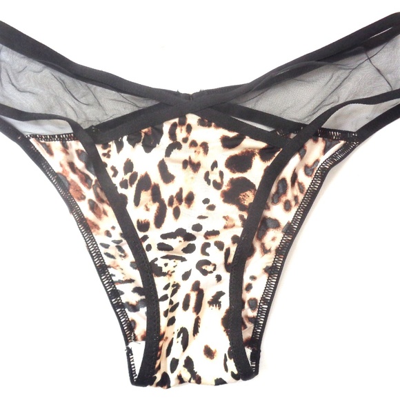 VICTORIA'S SECRET SEXY ANIMAL PRINT CHEEKINI PANTY - Picture 1 of 1